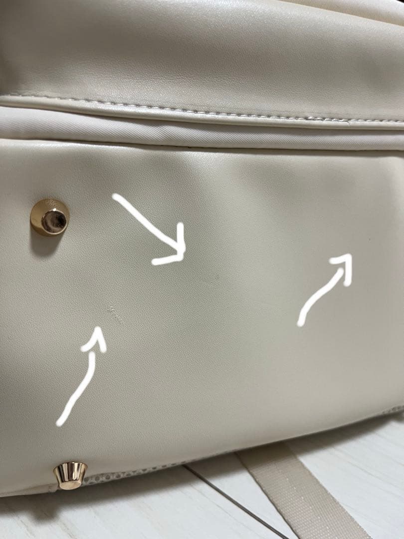 Emiria ホワイト Sリュック elegant backpack