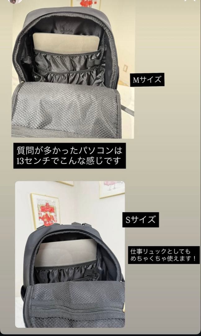 Emiria ホワイト Sリュック elegant backpack