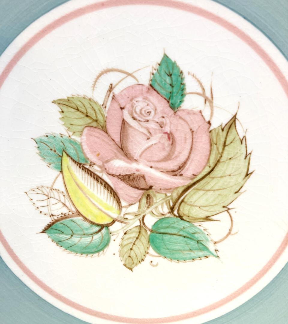 パトリシアローズ デザートプレート 緑 アースンウェア 英国製 スージークーパー