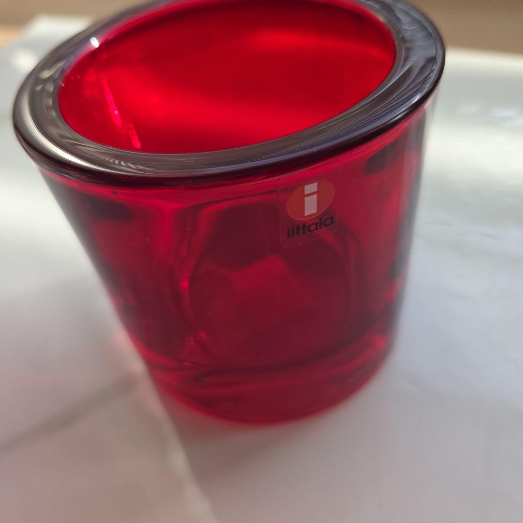  KIVI キャンドルホルダー 大 80㎜ 　レッド