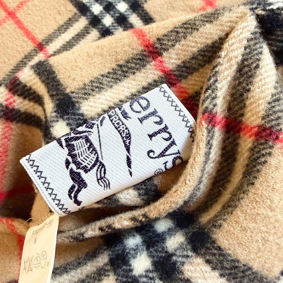 極美品　ロング丈　リバーシブル　Burberry 総柄ノバチェック　ウールコート