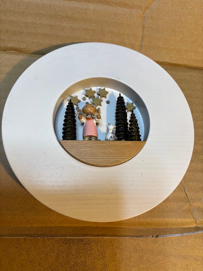 Flade フラーデ オーナメント ドイツ製 クリスマスキャンドル星と天使きれい