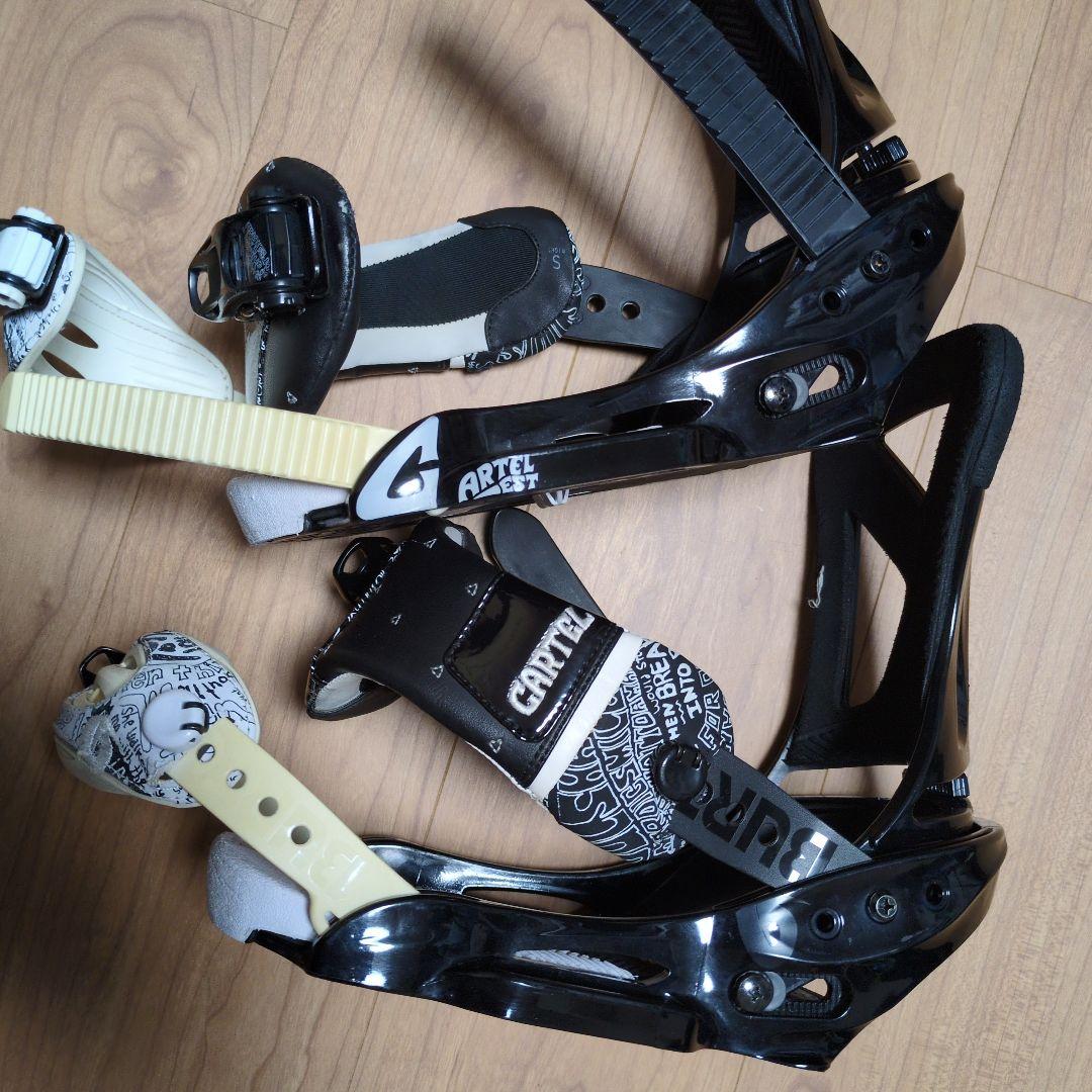 CARTEL スノーボードビンディング ブラック/ホワイト