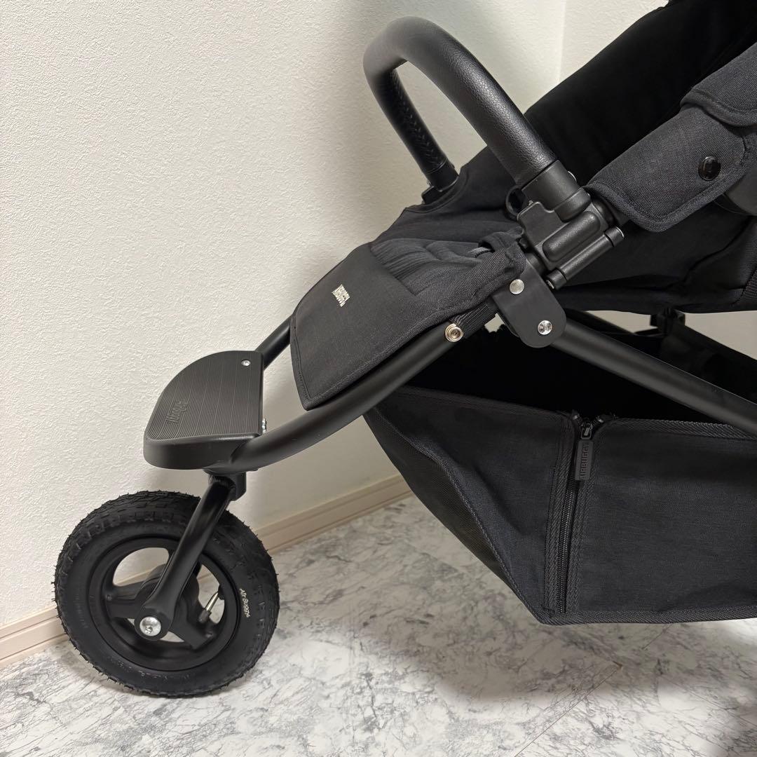 未使用に近い✨エアバギー ココプレミアフロムバース ブラック　レインカバー付き