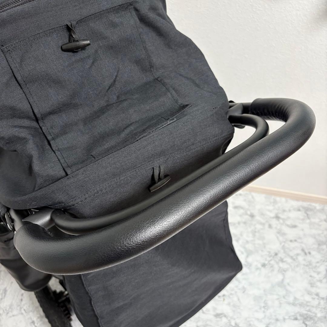 未使用に近い✨エアバギー ココプレミアフロムバース ブラック　レインカバー付き