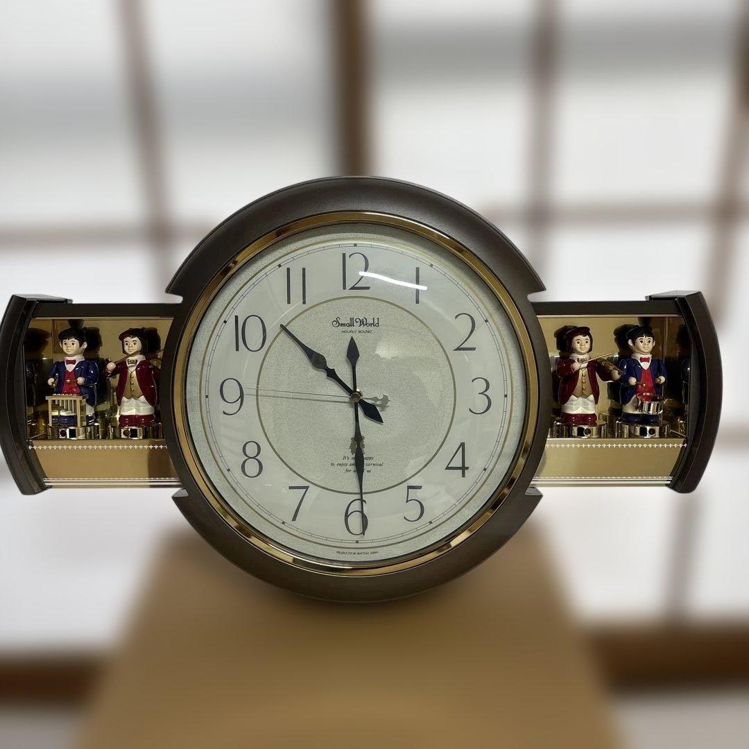 リズム時計工業　スモールワールド・音楽隊　からくり時計　美品
