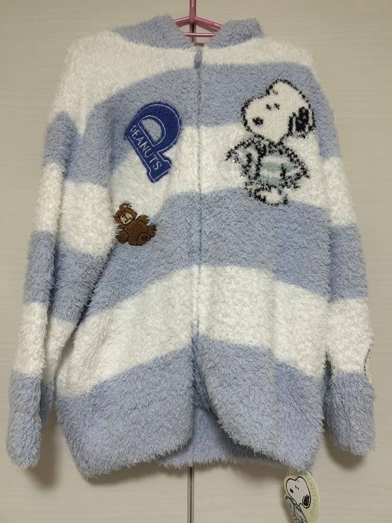 ジェラートピケ スヌーピーコラボルームウェア M-Lパーカー