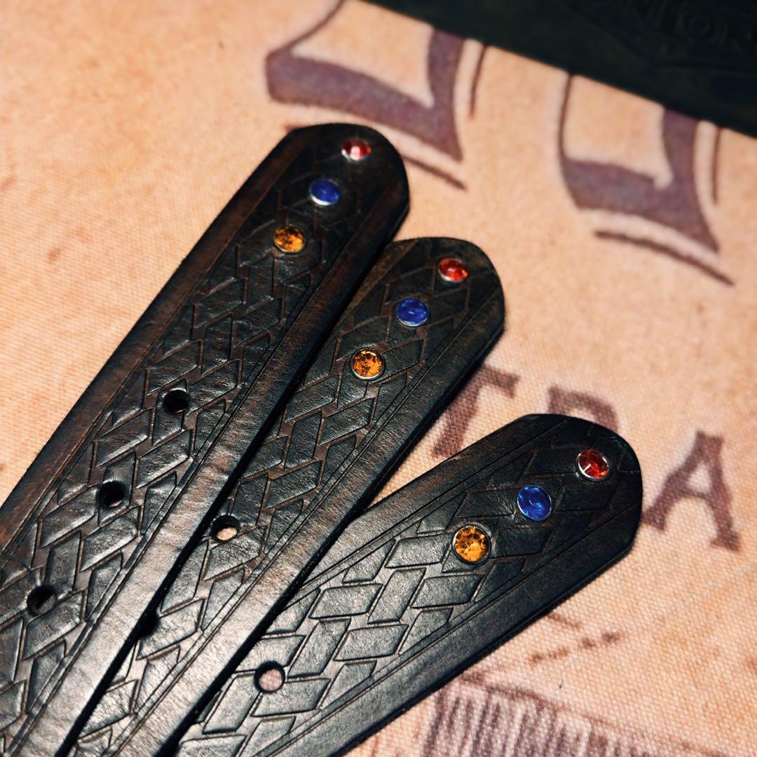 RRL ヴィンテージエンボスレザーベルト36