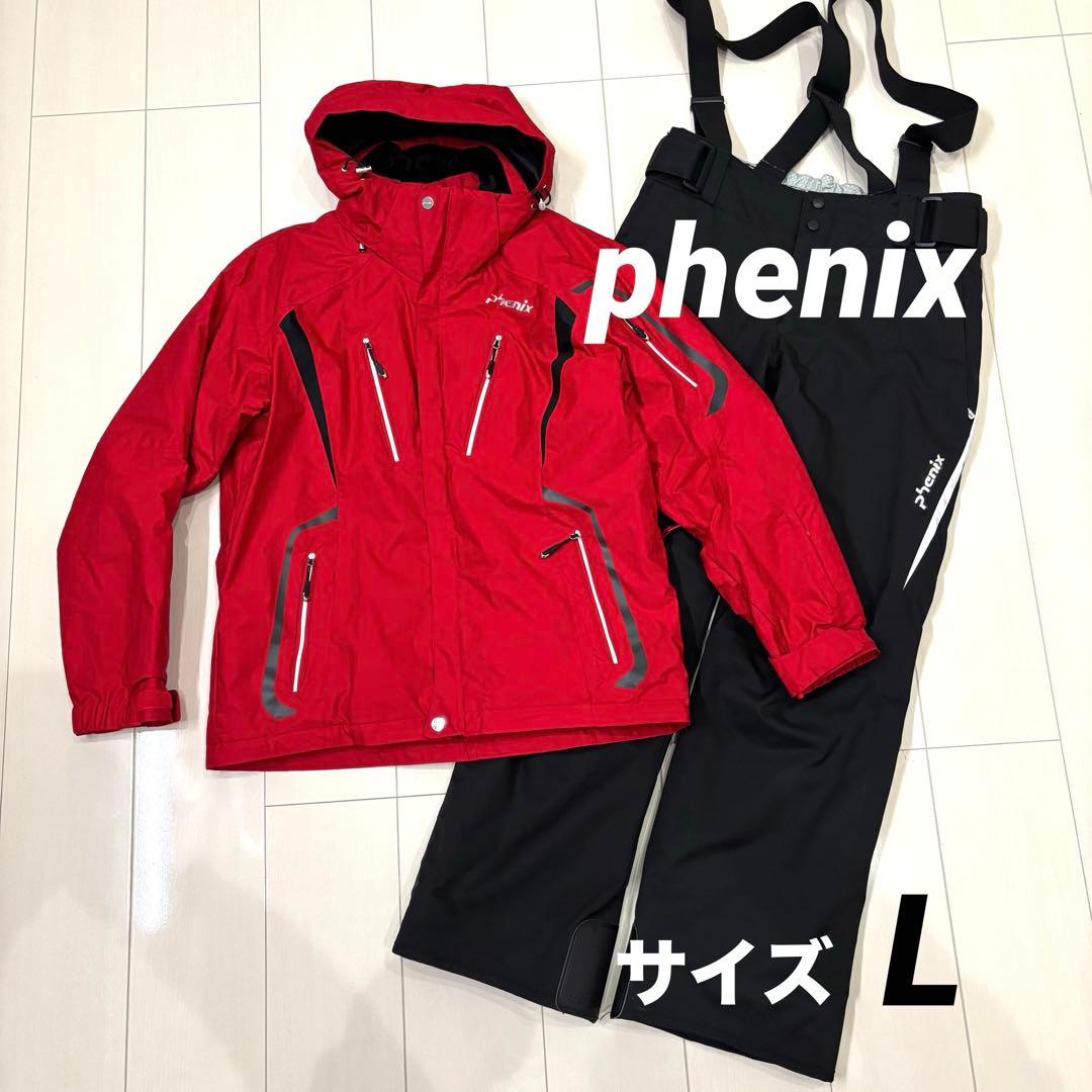 フェニックス メンズスキーウェア上下 セット L レッド×ブラック