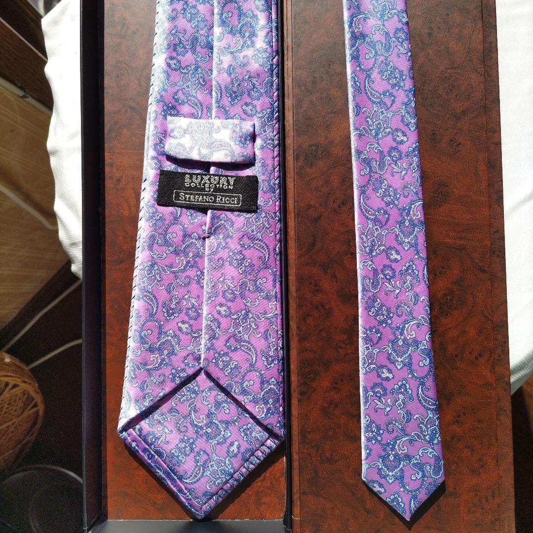 ステファノリッチ ペイズリー柄ネクタイ