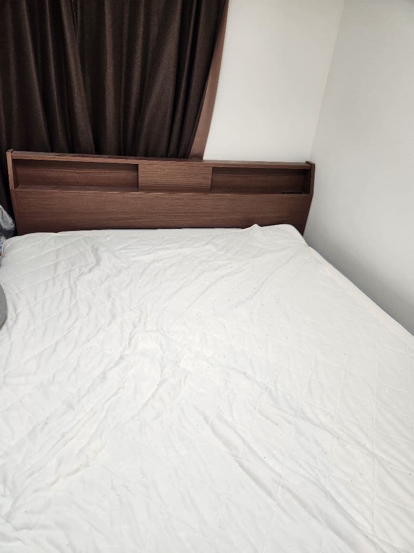 ニトリ ブラウン ベットフレーム クイーンサイズ