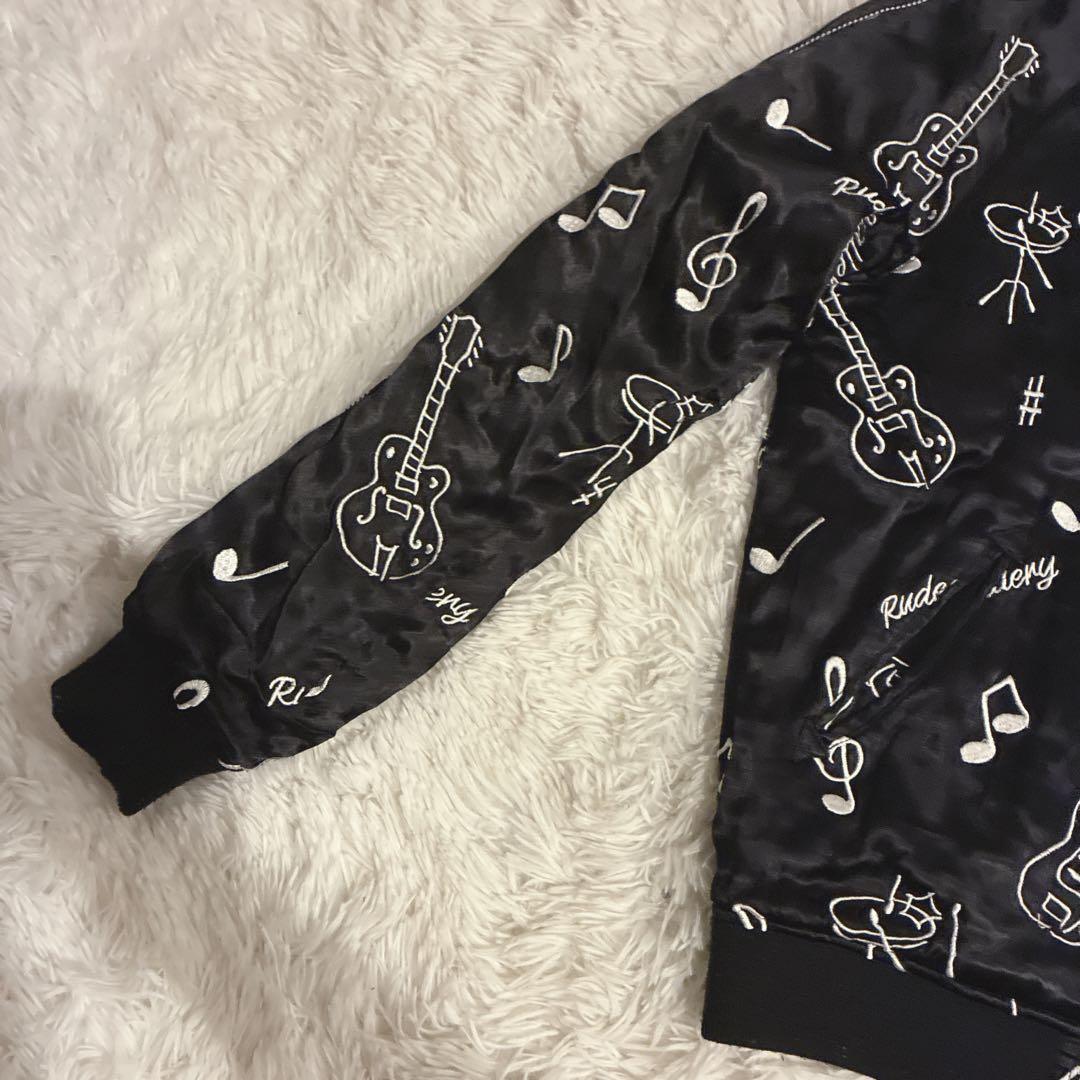 RUDE GALLERY スカジャン マリア 音符 刺繍 リバーシブル