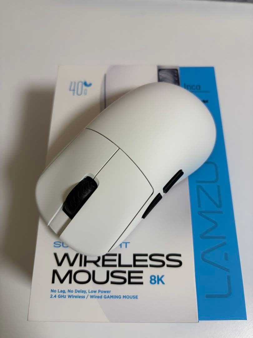 LAMZU Inca ホワイト ゲーミングマウス