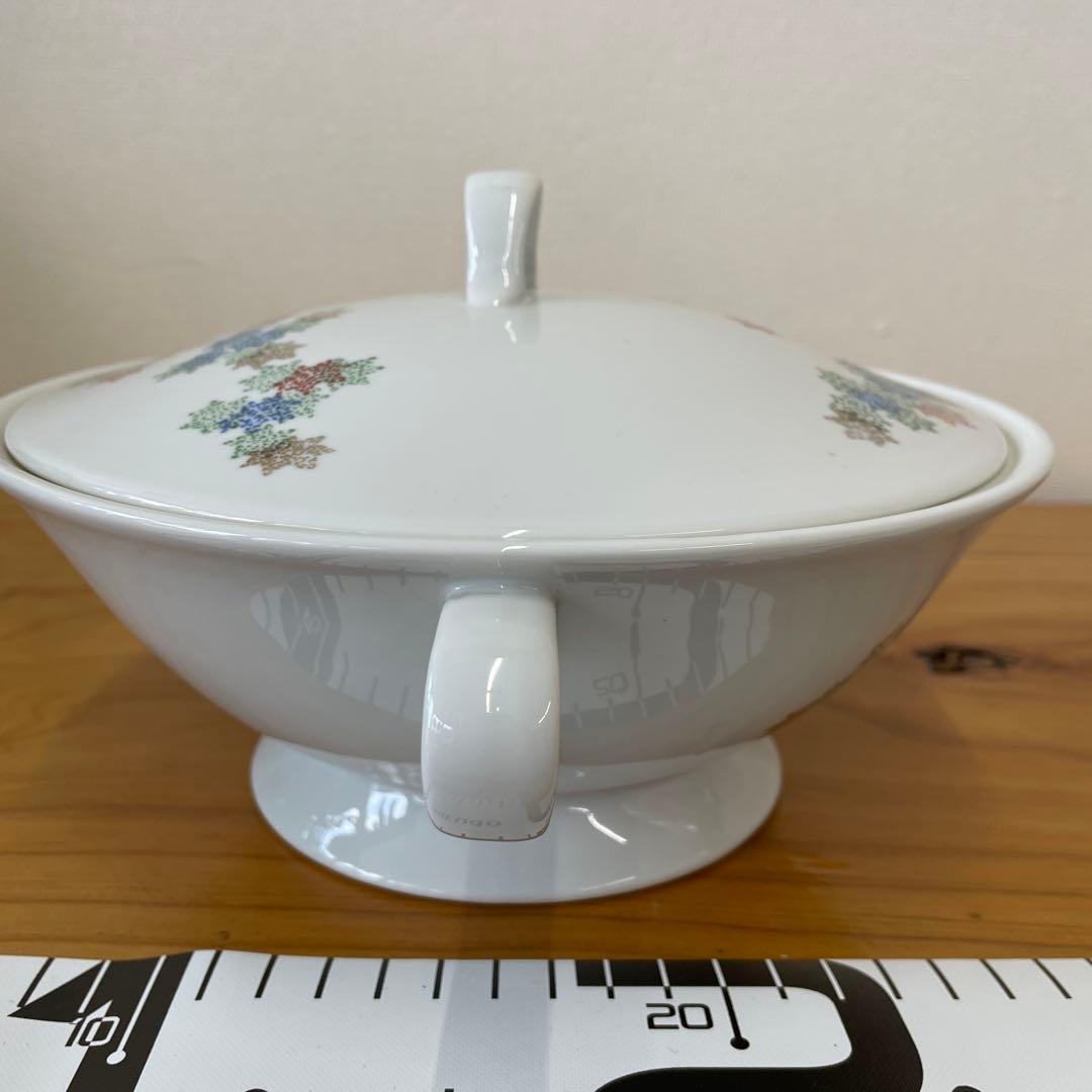 深川製磁　スープチューリン　もみじ