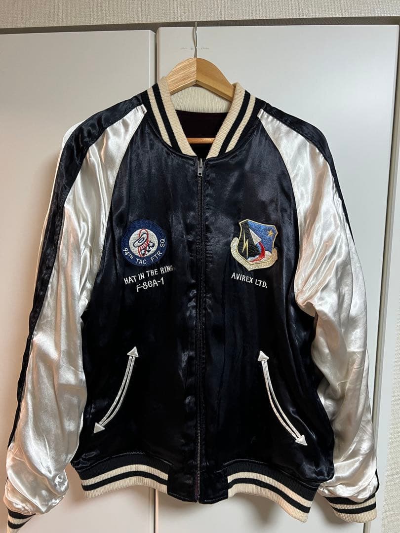 【希少サイズ】AVIREX ベロア　スカジャン