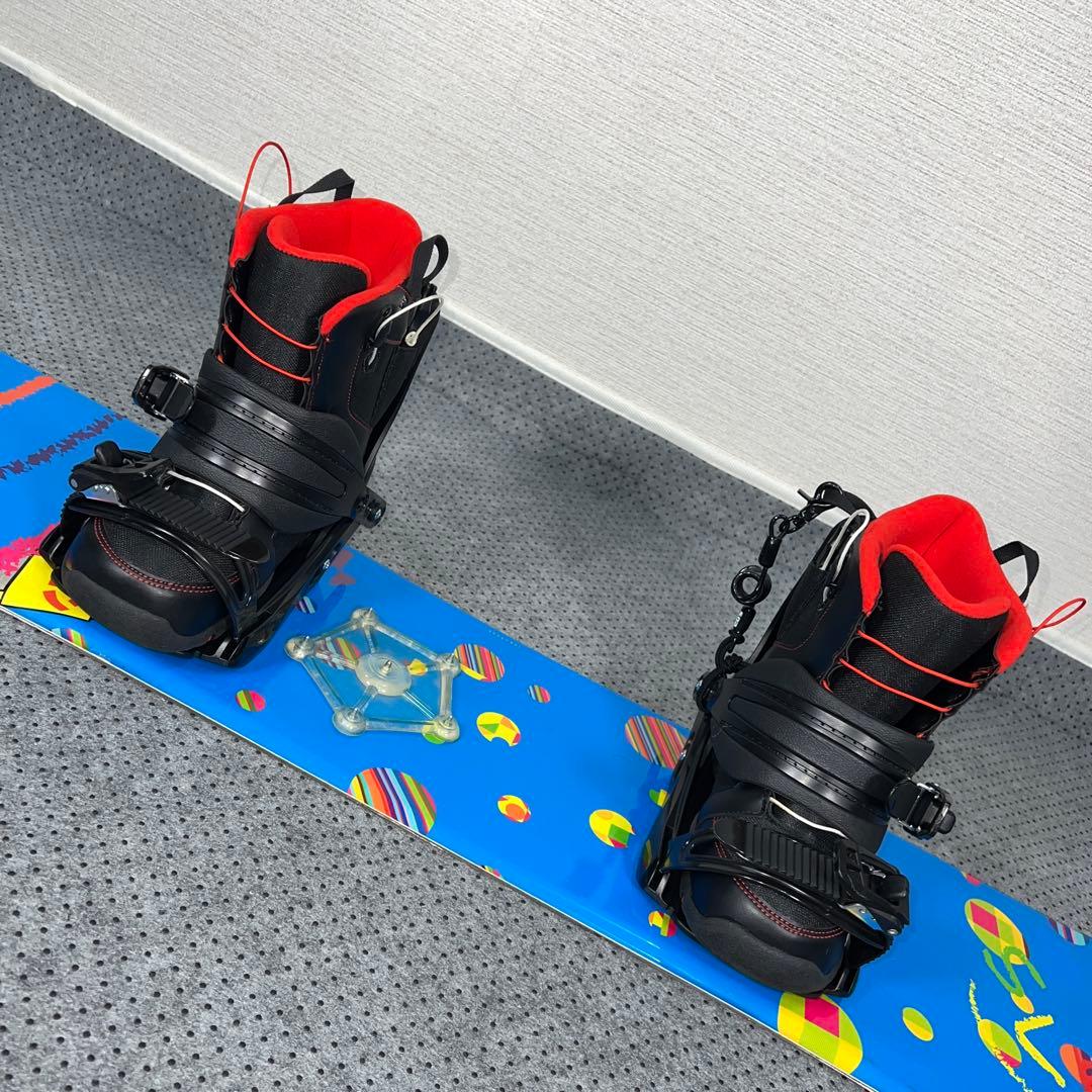 数回使用 キッズスノーボード SLQ 130cm＋バイン＋レースブーツ