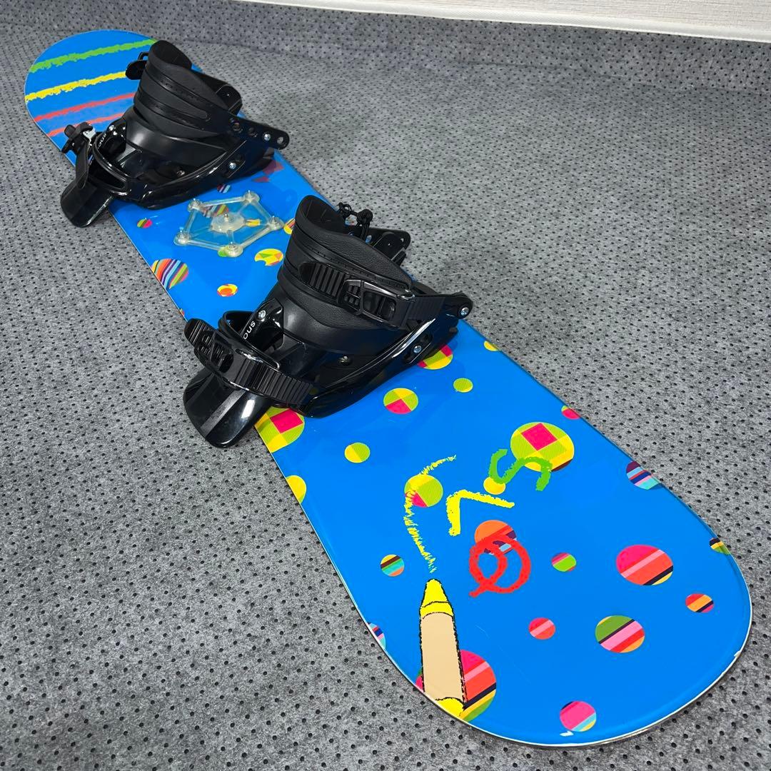 数回使用 キッズスノーボード SLQ 130cm＋バイン＋レースブーツ