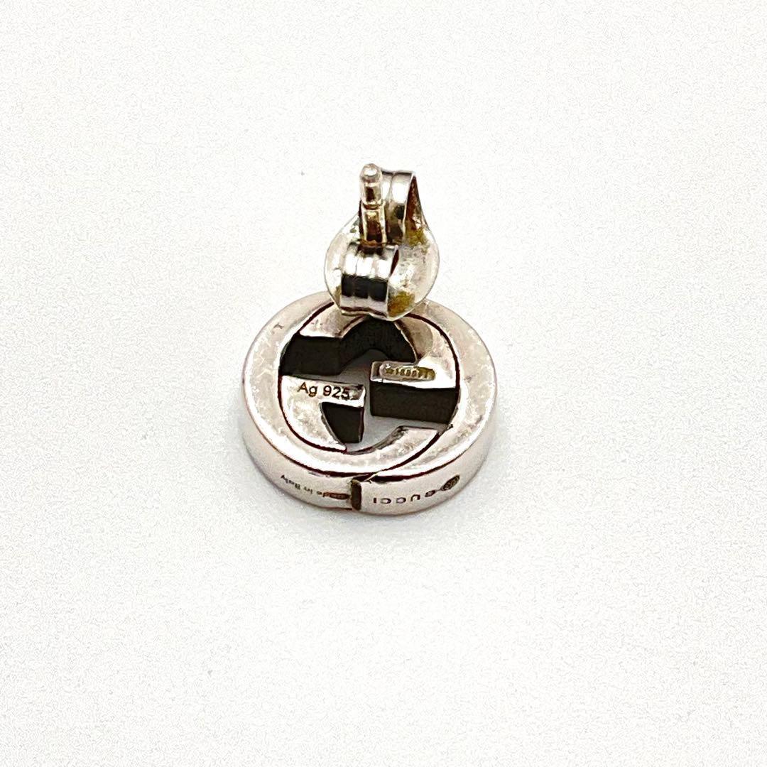 グッチ GUCCI ピアス 片耳 GG インターロッキング シルバー