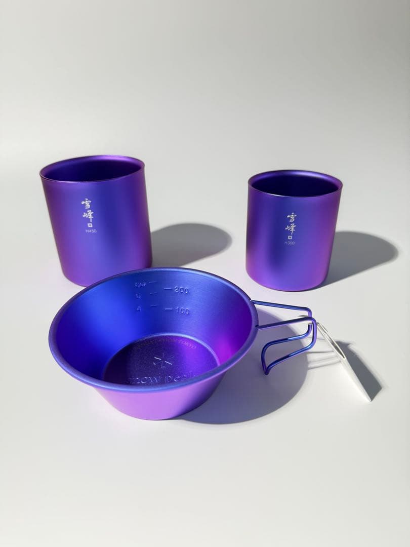  peak スタッキングマグ、シェラカップセット　【東京江戸紫】