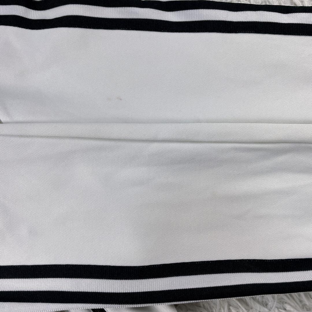 アディダス トラックジャケット 襟高 刺繍ロゴ 3本ライン　トレフォイル