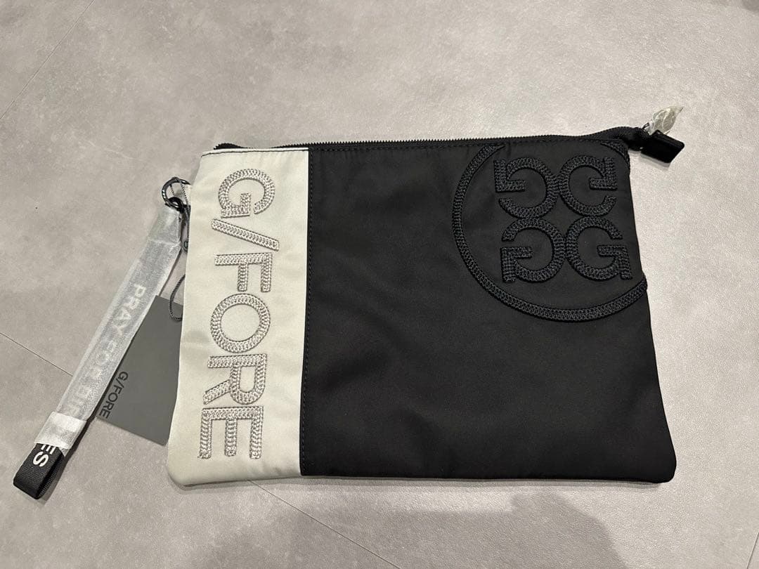 G/FORE ロゴ刺繍ポーチ クラッチバッグ　ゴルフラウンドバッグ　ジーフォア