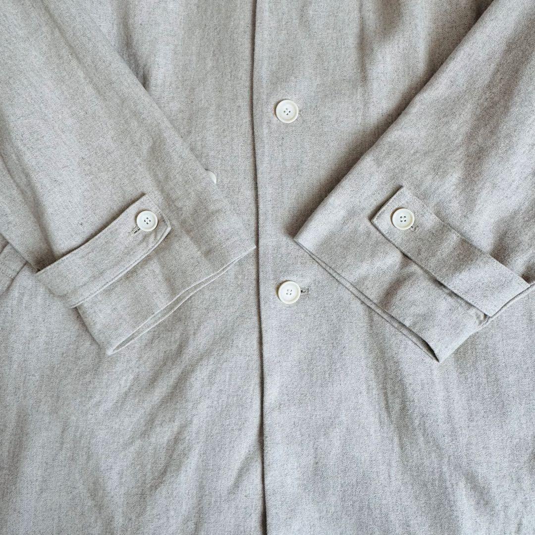 【新品タグ付き】かぐれ リネンレーヨンテントコート　　リネンコート ベージュ