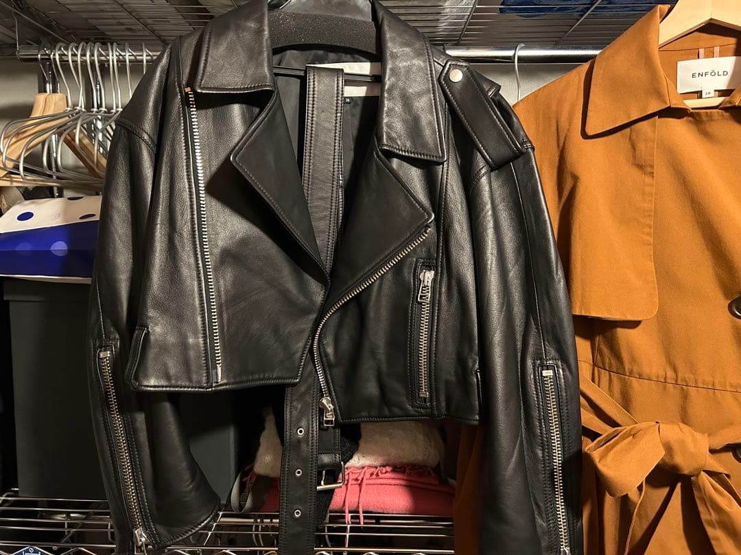 ルシェルブルー　ショートライダース　羊革