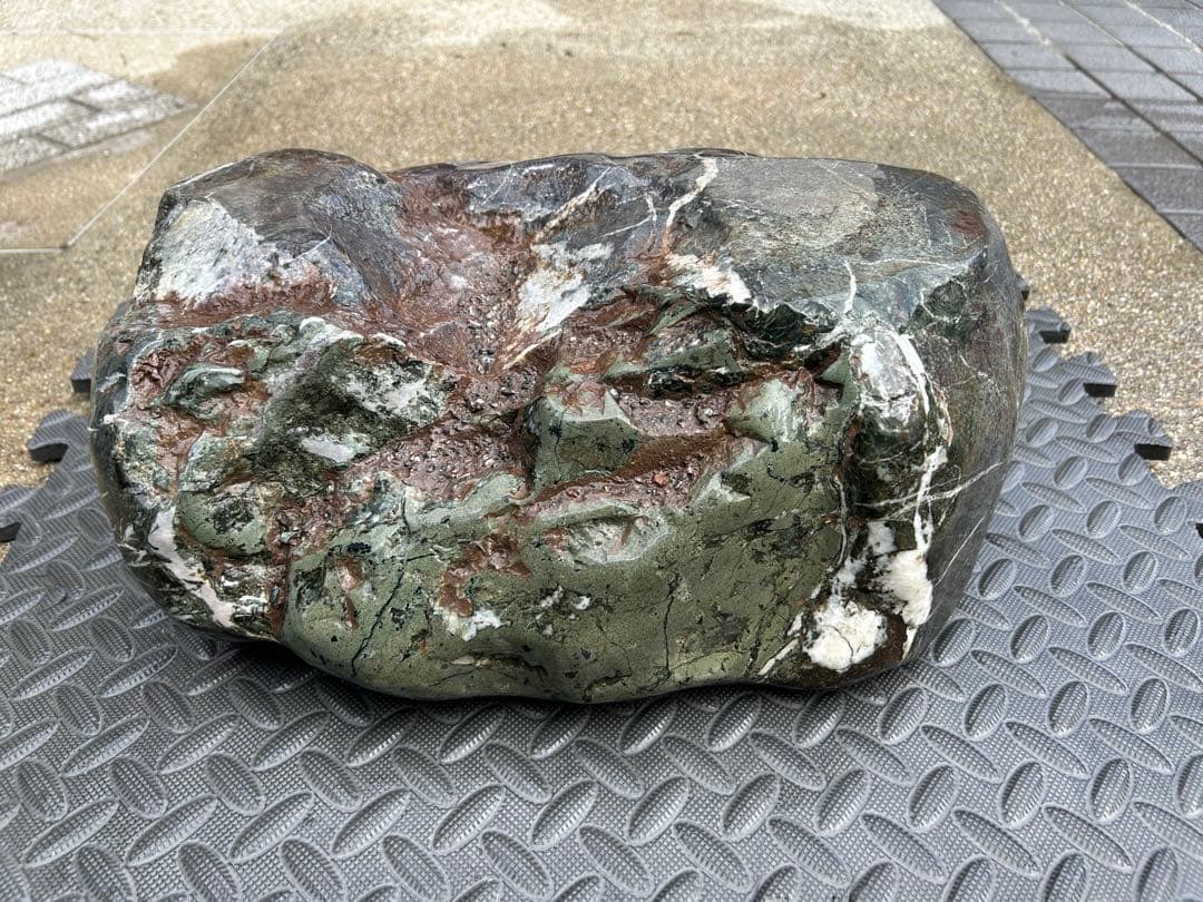 つくばい 菊花石 25kg 鑑賞石 水石 天然石 自然石 盆石