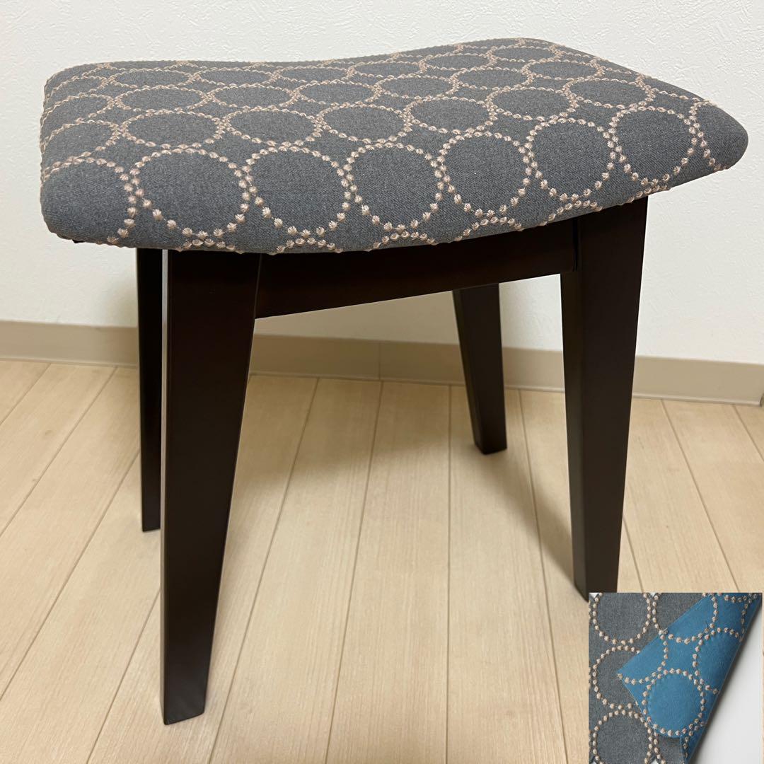 ミナペルホネン スツール タンバリン 太脚B 【グレー/ブルー】 チェア 椅子