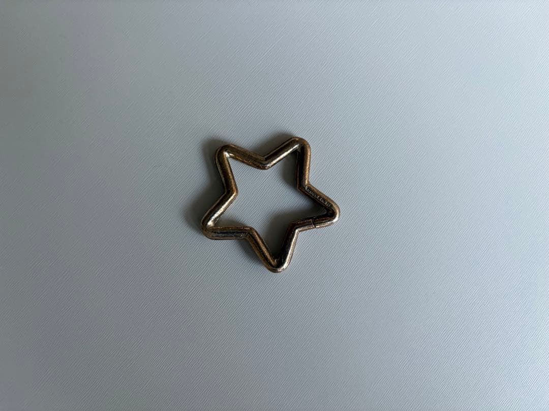 【変色あり】TIFFANY&Co. ティファニー 星形キーリング 925