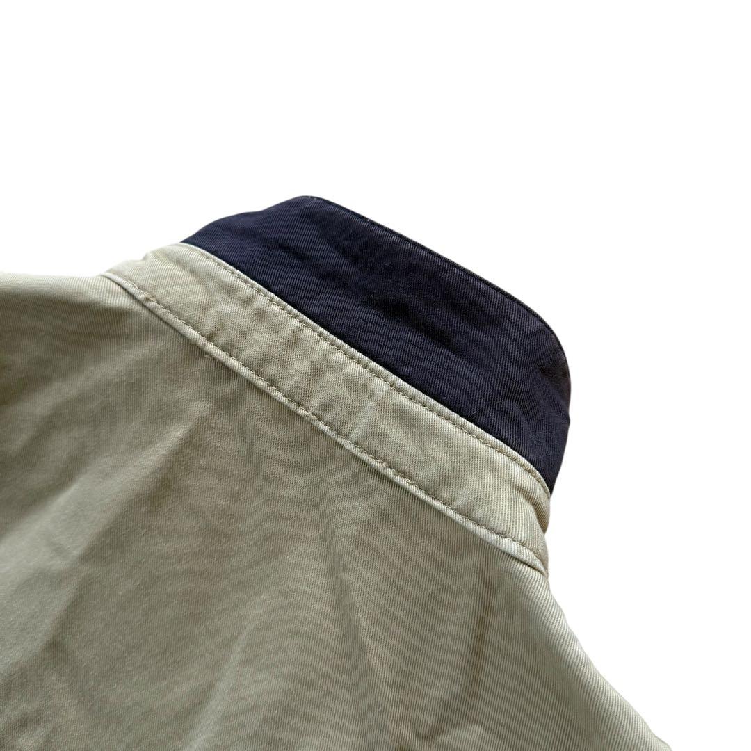 90s ラルフローレン スイングトップ ブルゾン ポニー刺繍 ベージュ 大きめM