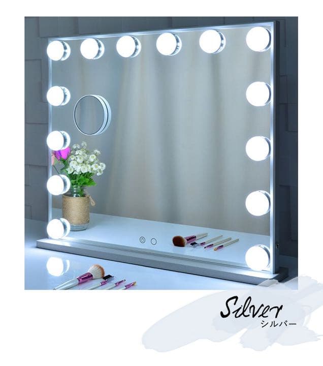 ハリウッドミラー 鏡 LEDライトミラー ハリウッドミラー 女優 鏡 卓上 卓上