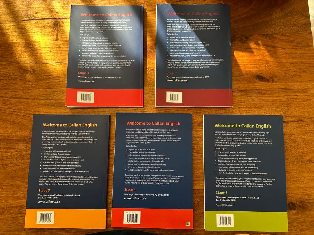 Callan Method 学生用ブック 第3版 最新版　1-5巻　※最終値下げ