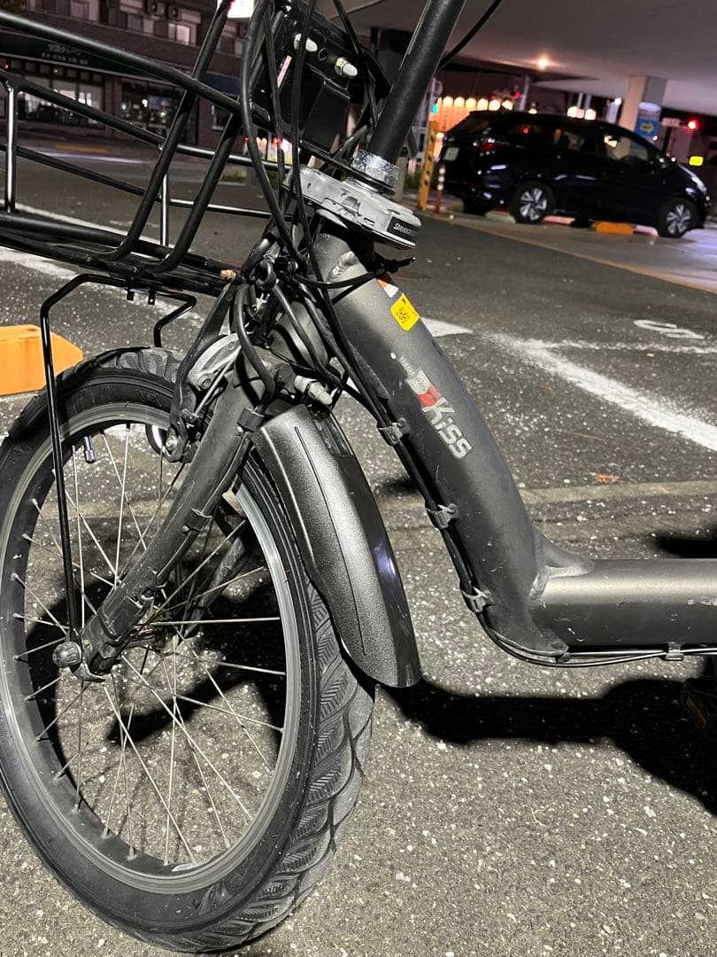 【たのメル便費用込、充電器込】ヤマハ　電動アシストファットバイクPAS KISS