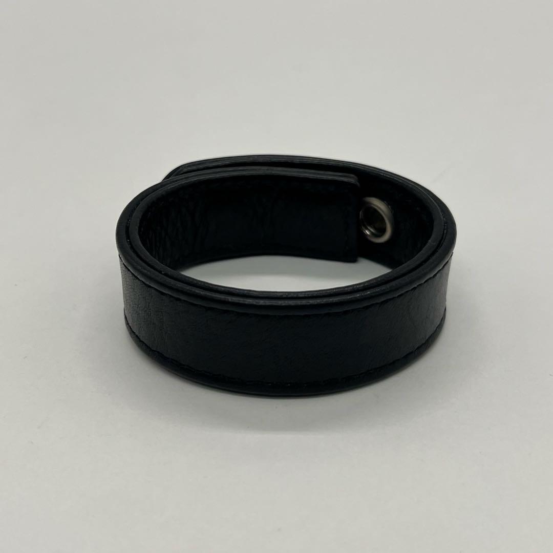 クロムハーツ 3ボタン2スナップ ブレスレット スターボタン レザー SV925