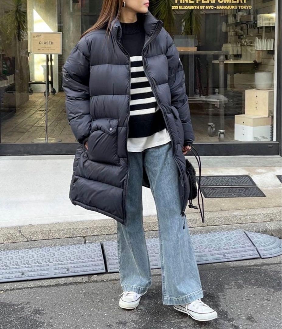 別注　TAION×fredy emue ボリュームダウンコート　黒　ブラック