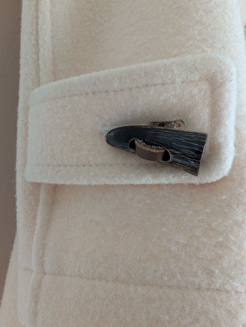 【美品です！】ユナイテッドアローズ★ロング ダッフルコート★38 オフホワイト