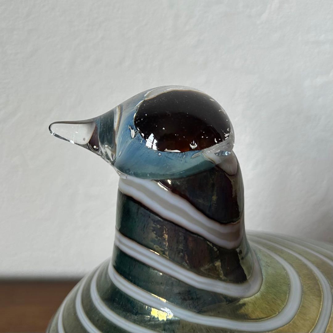 オイバ・トイッカ 長い尾の鳥 ガラスの鳥 オブジェ 置物 1981年　イッタラ