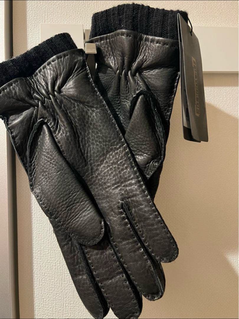 【新品未使用】12万円 革手袋 内側カシミア