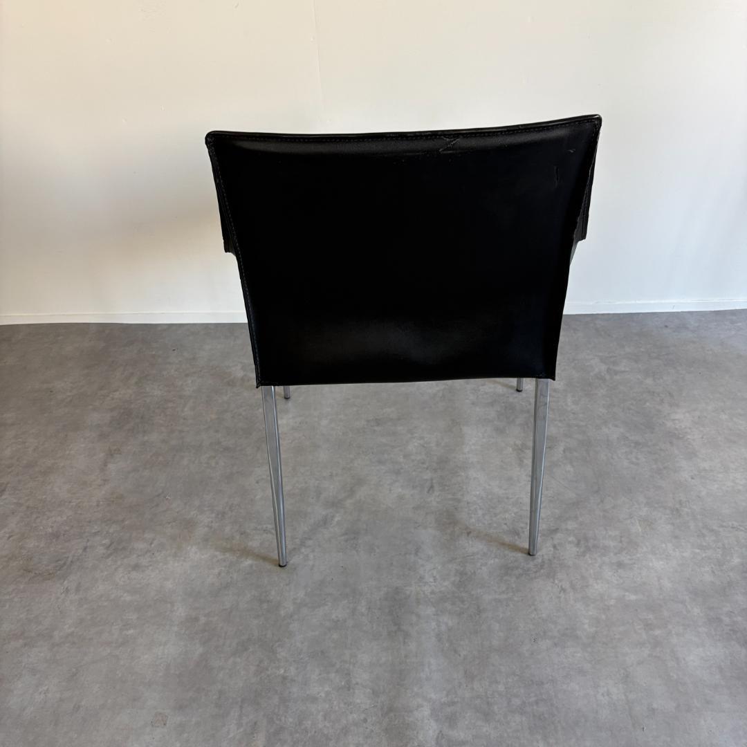 コルター レザー ダイニング アームチェア 総革