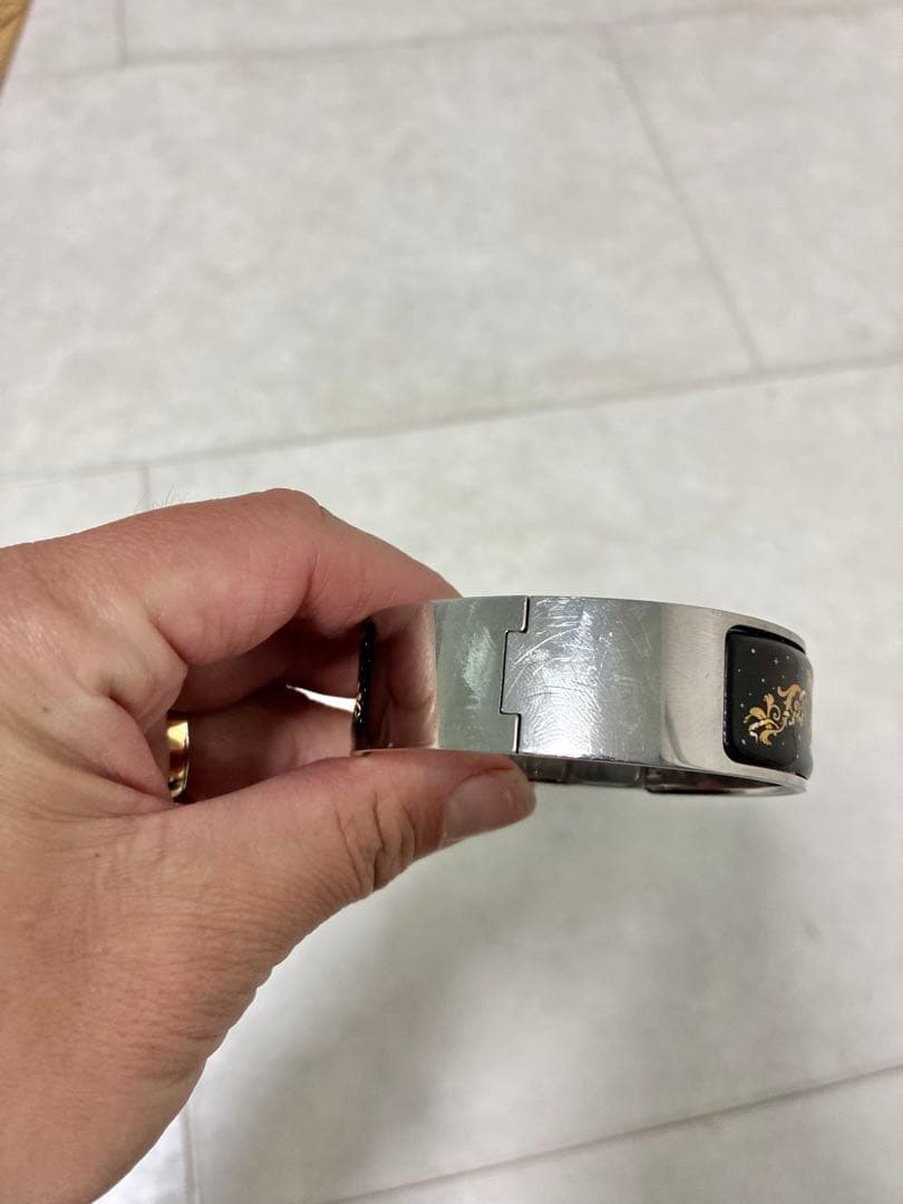 廃盤‼️希少‼️エルメス ロケ バングルクォーツ レア ヴィンテージ　黒