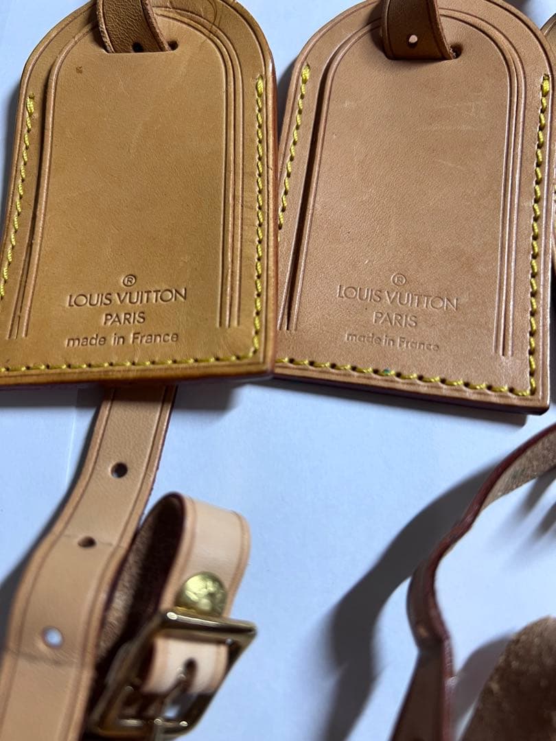 LOUIS VUITTON ネームタグ ネームタグ　ヌメ革　12点セット