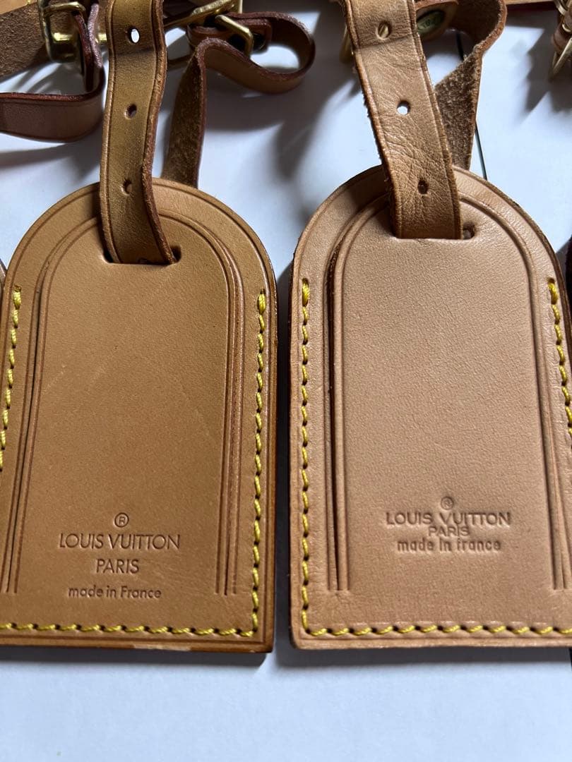 LOUIS VUITTON ネームタグ ネームタグ　ヌメ革　12点セット