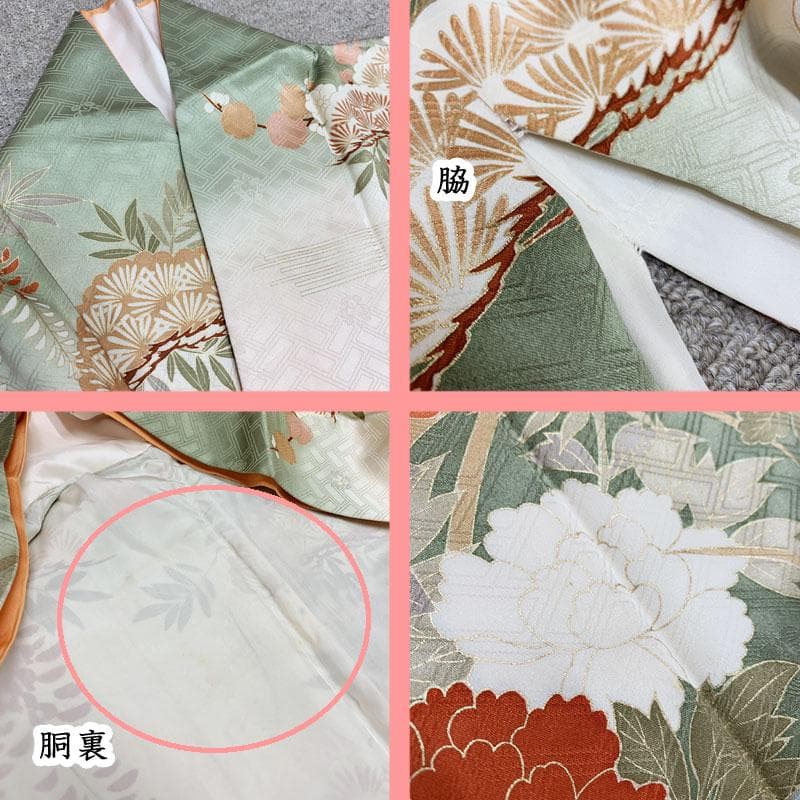 512z34.507u21☆吉澤友禅 吾妻徳穂 振袖 鈴乃屋 作家物 小柄☆美品