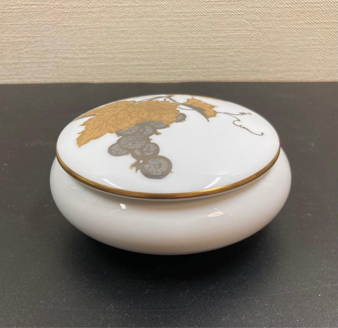 大倉陶園 金蝕ぶどう ボンボニエール　希少品　茶器　小物入れ　ボンボニエーレ