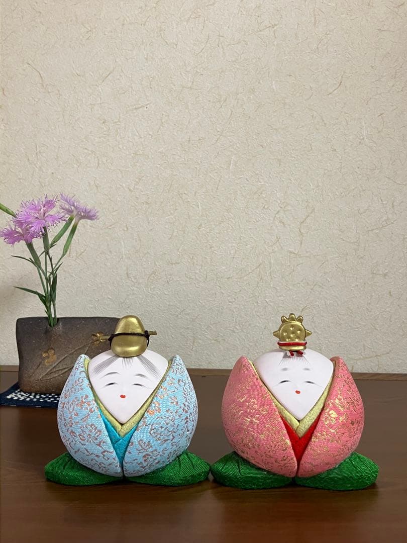 木目込み人形　「まんまるお雛様」