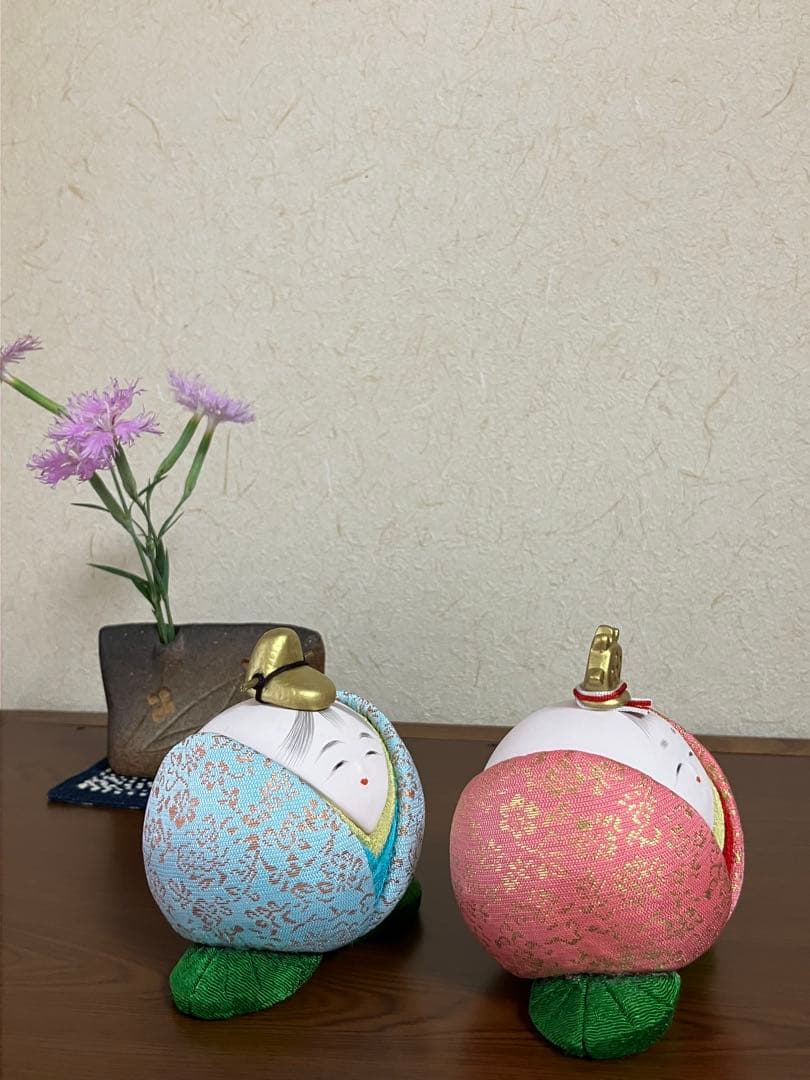 木目込み人形　「まんまるお雛様」