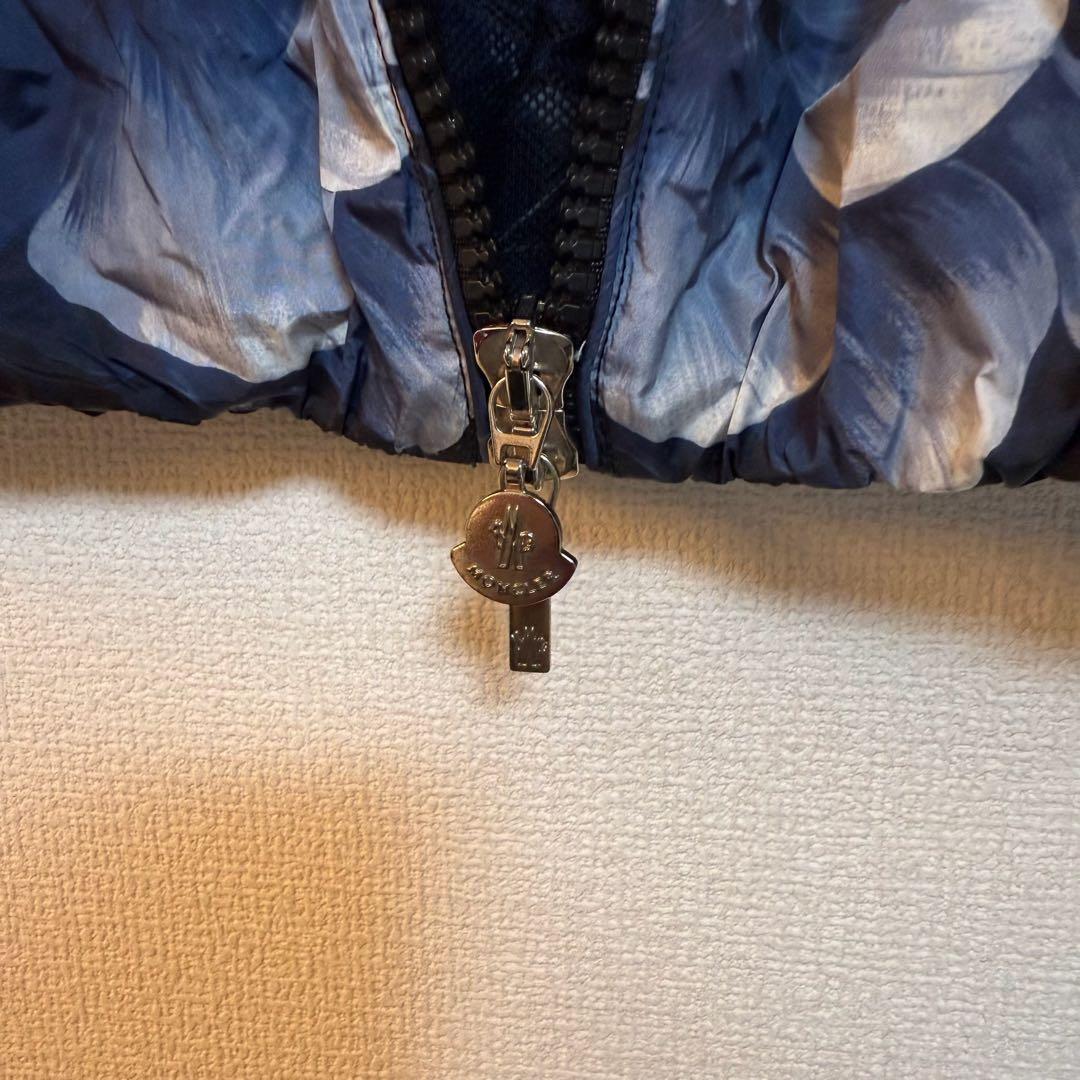 【美品】MONCLER 花柄ジャケット ネイビー 0 スプリングコート