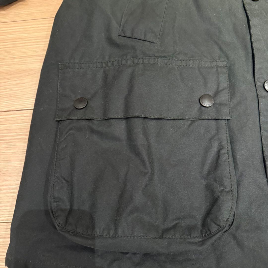 【タグ付】Barbour OS Bedale ワックスコットン 38 SAGE