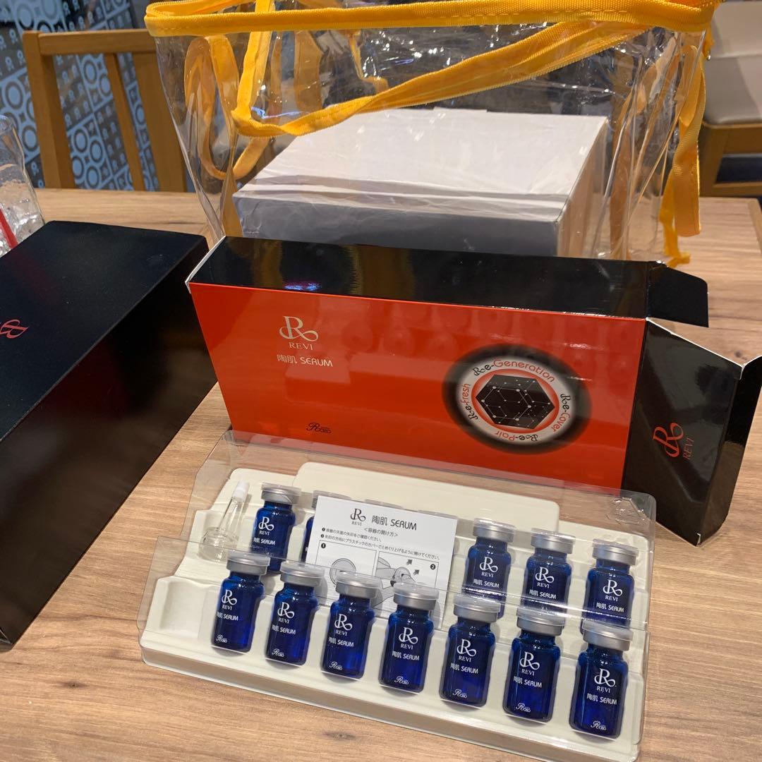 REVI ルヴィ　スプレーガンセット　陶肌セラム　延髄幹細胞培養上精液　美容液